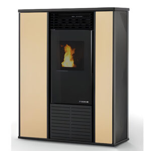 Estufa de pellet, ALICE S1 canalizable acero karmek one