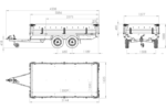 2-achsiger Anhänger 304×153 UNITRAILER SOLID 300/2, zulässiges Gesamtgewicht 750 kg – Bild 4
