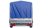 Anhänger Garden Trailer 200 KIPP 200×106 cm 750 kg [mit Hochspriegel, blauer Hochplane und Stützrad] – Bild 3